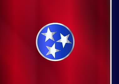 Flag of Tennessee Gloss