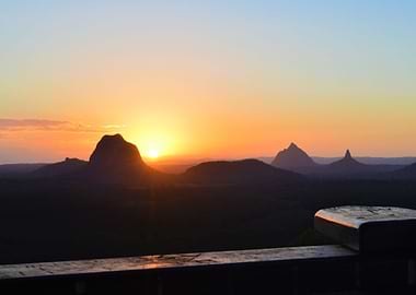 Glasshouse Mountain Sunset