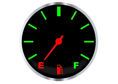 Empty Fuel Gauge