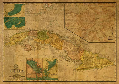 Cuba Map 1898