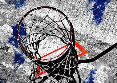 Basketball art print 124