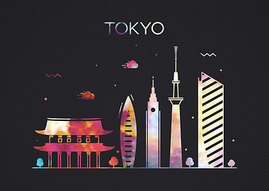 Tokyo Japan City Skyline