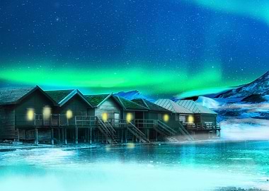 Northern light landscape3