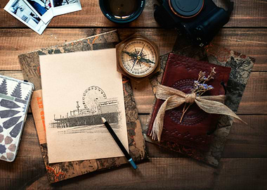 Santa Monica Pier Sketch