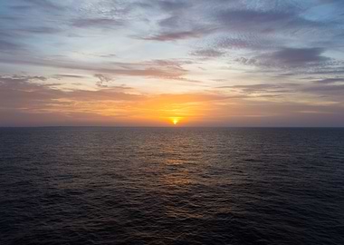 Sunset on the Sea