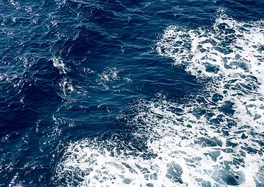 Waves summer abstract art