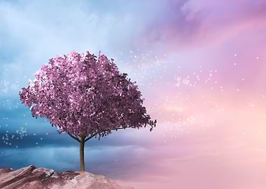 the pink tree