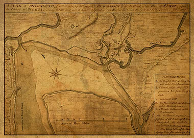 Chignecto Fundy Old Map