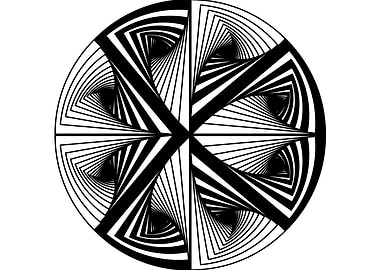 Striped Geometric Design