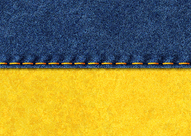 Flag of Ukraine denim