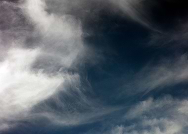 Black air sky with clouds