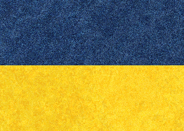 Flag of Ukraine denim