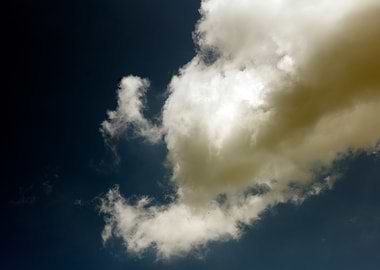 Black air sky with clouds