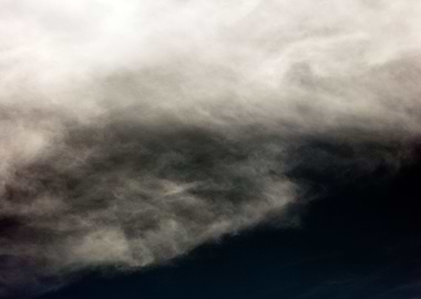 Black air sky with clouds