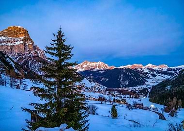 Blue Dusk Snow Mountains