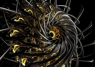 Abstract aircraft turbine