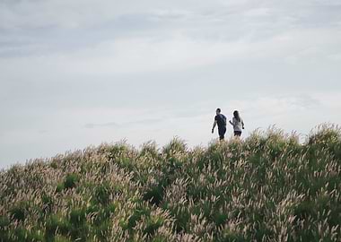 Couples Walking in Park