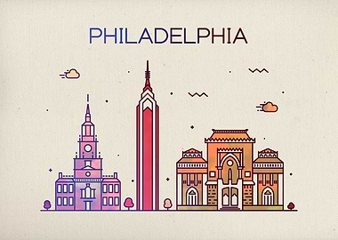 Philadelphia City Skyline