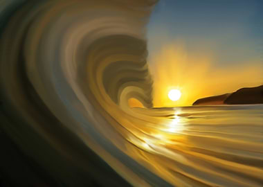 Sunset wave