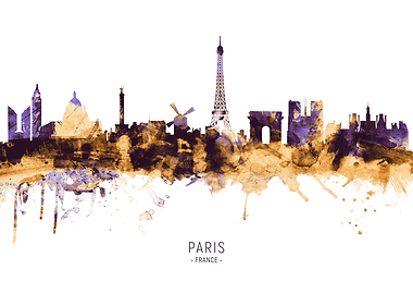 Paris France Skyline