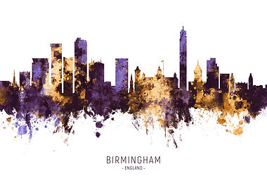 Birmingham England Skyline