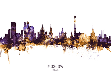 Moscow Russia Skyline