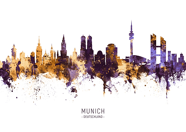 Munich Germany Skyline