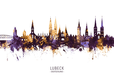 Lubeck Deutschland Skyline