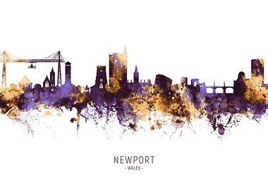 Newport Wales Skyline