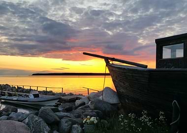 Sunset at captains house