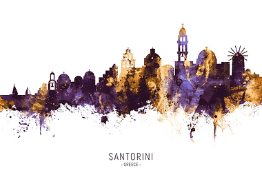 Santorini Greece Skyline