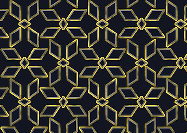 Gold diamonds pattern