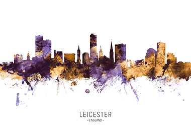Leicester England Skyline