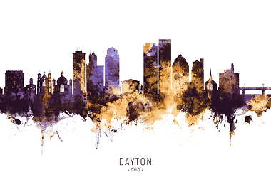 Dayton Ohio Skyline