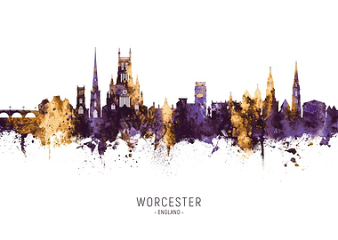 Worcester England Skyline