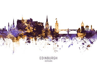 Edinburgh Scotland Skyline