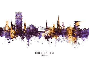 Cheltenham England Skyline