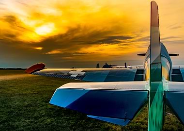 World War II painted plane