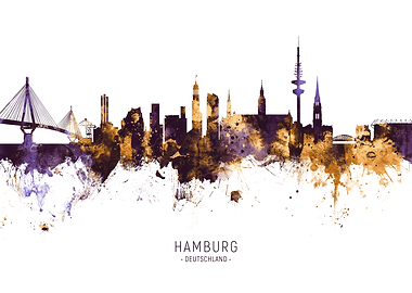 Hamburg Germany Skyline