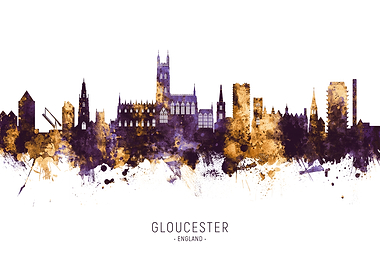 Gloucester England Skyline
