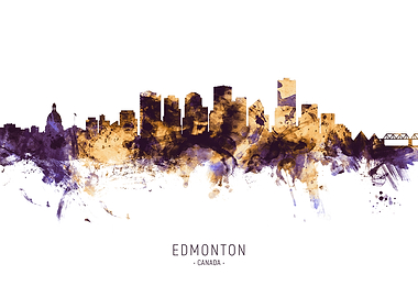 Edmonton Canada Skyline
