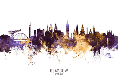 Glasgow Scotland Skyline