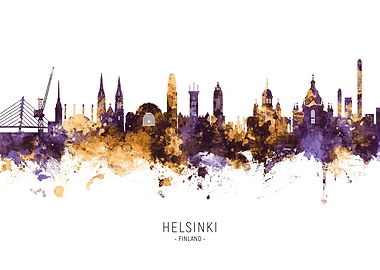 Helsinki Finland Skyline