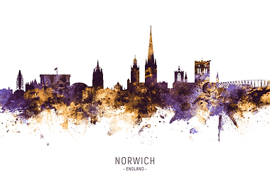 Norwich England Skyline
