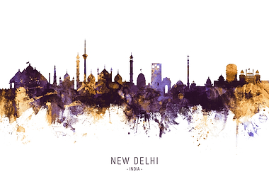 New Delhi India Skyline