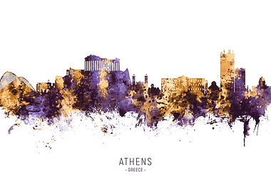 Athens Greece Skyline