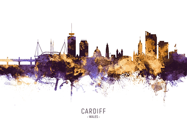 Cardiff Wales Skyline