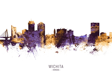 Wichita Kansas Skyline