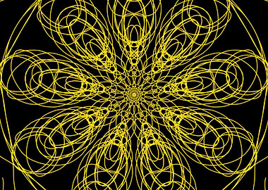 Mandala Yellow Flower