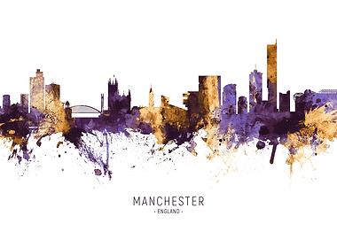 Manchester England Skyline